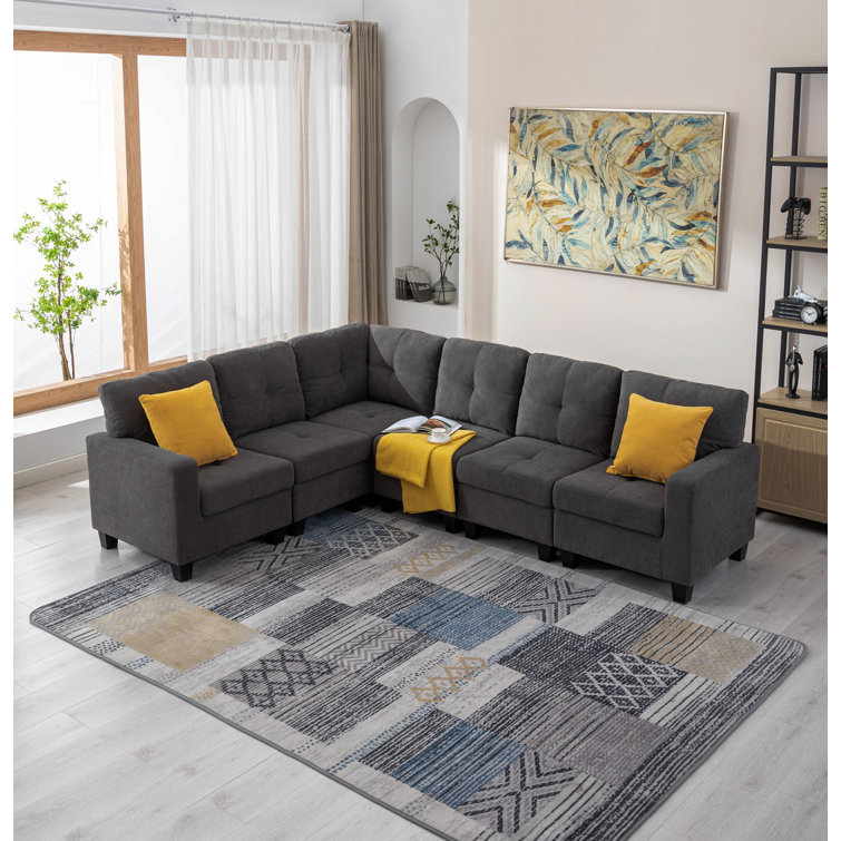 Latitude Run® Modular Lshaped Sofa Corner Sectional Wayfair